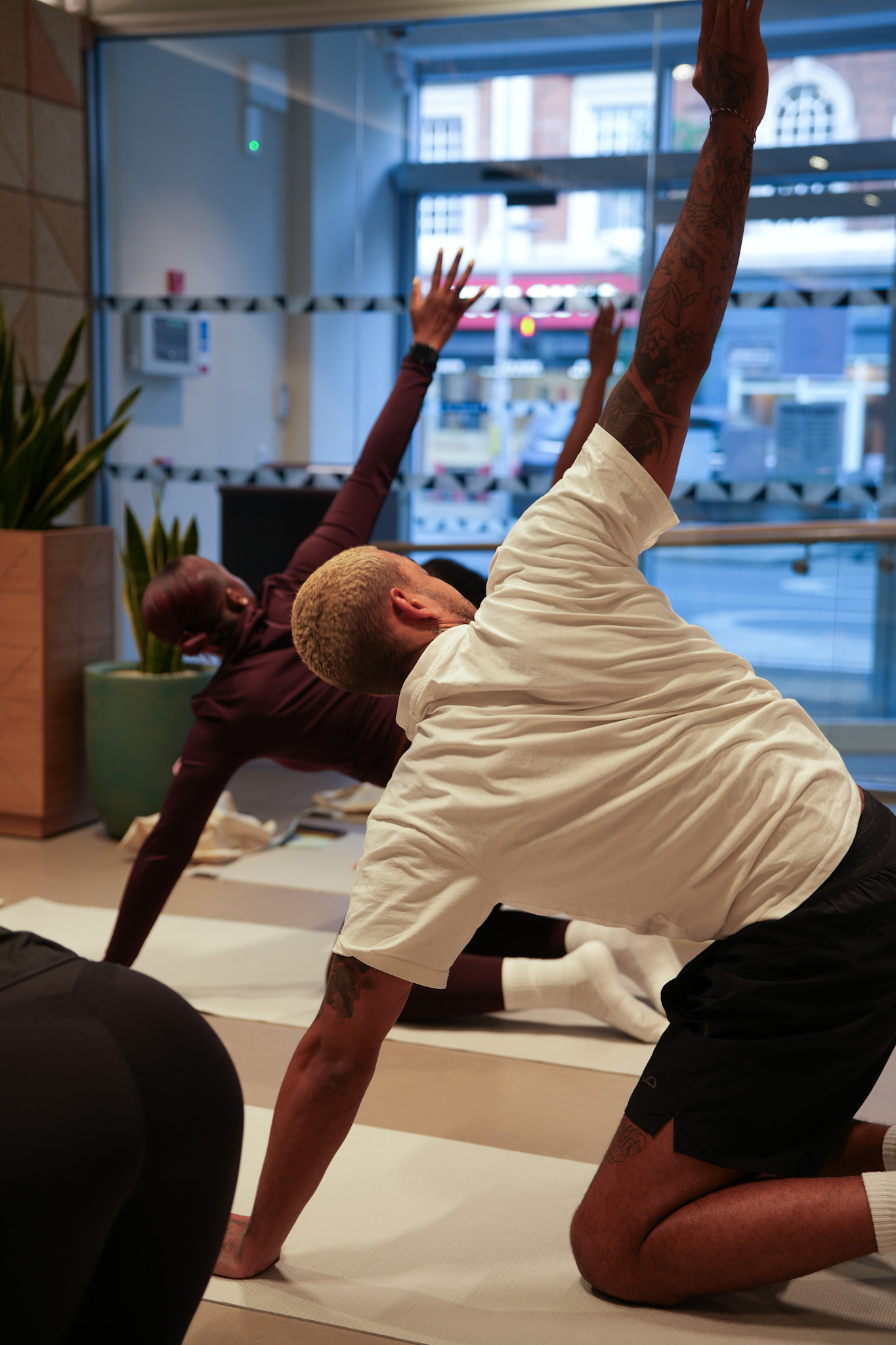 Come As You Are welcome sign at the Heaven's Touch corporate wellness event at Barclays Kensington